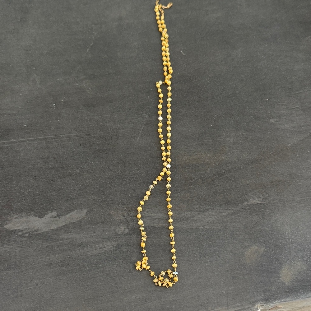 Elegant Gold Beaded Necklace